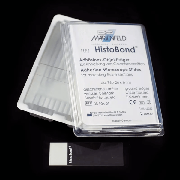 Vetrino adesivo Histobond® con superficie trattata al silano